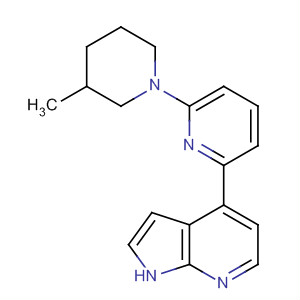 4-(6-(3-Methylpiperidin-1-yl)pyridin-2-yl)-1h-pyrrolo[2,3-b]pyridine Structure,916172-25-3Structure