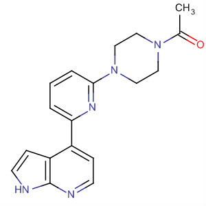 1-(4-(6-(1H-pyrrolo[2,3-b]pyridin-4-yl)pyridin-2-yl)piperazin-1-yl)ethanone Structure,916172-26-4Structure