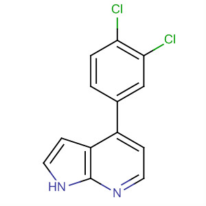 4-(3,4-Dichloro-phenyl)-1h-pyrrolo[2,3-b]pyridine Structure,916172-41-3Structure