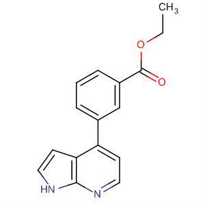 3-(1H-pyrrolo[2,3-b]pyridin-4-yl)-benzoic acid ethyl ester Structure,916172-46-8Structure