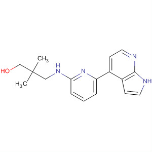 3-(6-(1H-pyrrolo[2,3-b]pyridin-4-yl)pyridin-2-ylamino)-2,2-dimethylpropan-1-ol Structure,916172-57-1Structure