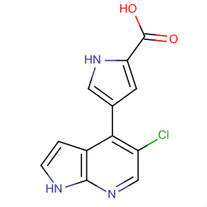 4-(5-Chloro-1h-pyrrolo[2,3-b]pyridin-4-yl)-1h-pyrrole-2-carboxylic acid Structure,916172-81-1Structure