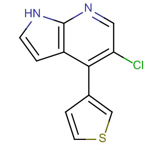 5-Chloro-4-(thiophen-3-yl)-1h-pyrrolo[2,3-b]pyridine Structure,916172-82-2Structure