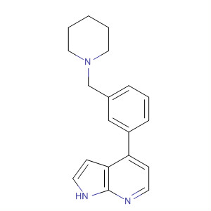 4-(3-Piperidin-1-ylmethyl-phenyl)-1h-pyrrolo[2,3-b]pyridine Structure,916172-87-7Structure