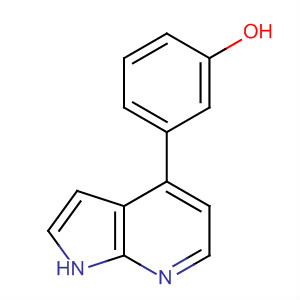 3-(1H-pyrrolo[2,3-b]pyridin-4-yl)-phenol Structure,916173-05-2Structure