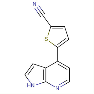 5-(1H-pyrrolo[2,3-b]pyridin-4-yl)-thiophene-2-carbonitrile Structure,916173-08-5Structure