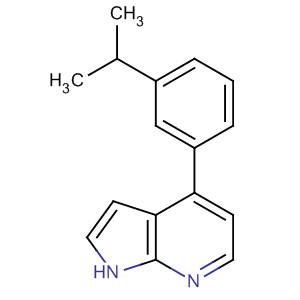 4-(3-Isopropyl-phenyl)-1h-pyrrolo[2,3-b]pyridine Structure,916173-09-6Structure