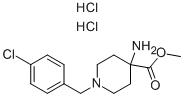 Methyl 4-amino-1-(4-chlorobenzyl)piperidine-4-carboxylate dihydrochloride Structure,916422-59-8Structure