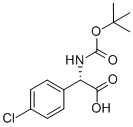 (S)-2-((tert-butoxycarbonyl)amino)-2-(4-chlorophenyl)aceticacid Structure,917027-02-2Structure