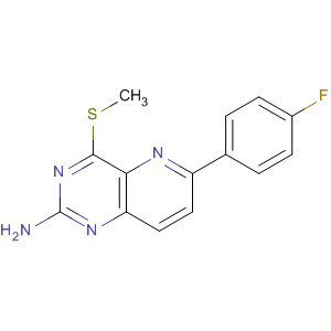 2-Amino-4-methylthio-6-(4-fluorophenyl)-pyrido(3,2-d)pyrimidine Structure,917758-41-9Structure