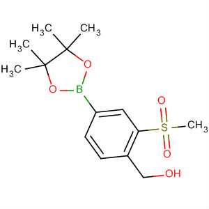 [2-Methanesulfonyl-4-(4,4,5,5-tetramethyl-[1,3,2]dioxaborolan-2-yl)-phenyl]-methanol Structure,918328-16-2Structure