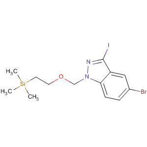 5-Bromo-3-iodo-1-[2-(trimethylsilanyl)ethoxymethyl]-1h-indazole Structure,918440-14-9Structure