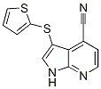 1H-pyrrolo[2,3-b]pyridine-4-carbonitrile, 3-(2-thienylthio)- Structure,918513-05-0Structure