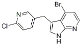 1H-pyrrolo[2,3-b]pyridine, 4-bromo-3-[(6-chloro-3-pyridinyl)methyl]- Structure,918513-60-7Structure