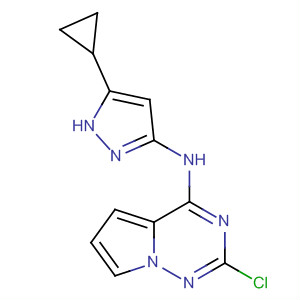 Pyrrolo[2,1-f][1,2,4]triazin-4-amine, 2-chloro-n-(5-cyclopropyl-1h-pyrazol-3-yl)- Structure,918538-08-6Structure