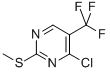 Pyrimidine, 4-chloro-2-(methylthio)-5-(trifluoromethyl)- Structure,919116-36-2Structure