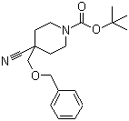 Tert-butyl 4-(benzyloxymethyl)-4-cyanopiperidine-1-carboxylate Structure,919284-64-3Structure