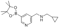 3-Pyridinemethanamine, n-(cyclopropylmethyl)-5-(4,4,5,5-tetramethyl-1,3,2-dioxaborolan-2-yl)- Structure,919347-13-0Structure