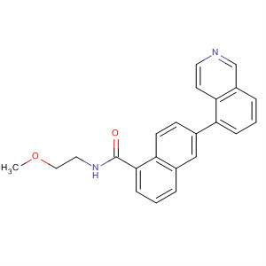 6-(5-Isoquinolinyl)-n-(2-methoxyethyl)- 1-naphthalenecarboxamide Structure,919363-04-5Structure