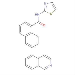 6-(5-Isoquinolinyl)-n-2-thiazolyl-1-naphthalenecarboxamide Structure,919363-05-6Structure