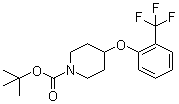 Tert-butyl4-(2-(trifluoromethyl)phenoxy)piperidine-1-carboxylate Structure,921605-76-7Structure