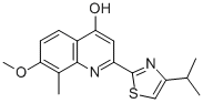 4-Quinolinol, 7-methoxy-8-methyl-2-[4-(1-methylethyl)-2-thiazolyl]- Structure,923289-21-8Structure