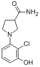 1-(2-Chloro-3-hydroxyphenyl)-3-pyrrolidinecarboxamide Structure,925233-25-6Structure