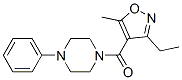 Methanone, (3-ethyl-5-methyl-4-isoxazolyl)(4-phenyl-1-piperazinyl)- Structure,925663-15-6Structure