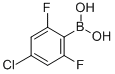 4-Chloro-2,6-difluorophenylboronic acid Structure,925911-61-1Structure