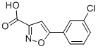 5-(3-Chlorophenyl)isoxazole-3-carboxylic acid Structure,925940-95-0Structure