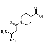 1-(3-Methylbutanoyl)piperidine-4-carboxylic acid Structure,926238-85-9Structure