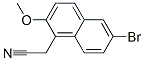 (6-Bromo-2-methoxy-1-naphthyl)acetonitrile Structure,92643-17-9Structure