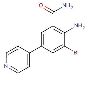 2-Amino-3-bromo-5-(4-pyridinyl)benzamide Structure,928656-36-4Structure