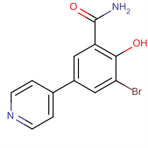 3-Bromo-2-hydroxy-5-(4-pyridinyl)benzamide Structure,928657-20-9Structure