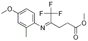 Methyl5,5,5-trifluoro-4-(4-methoxy-2-methylphenyl-imino)pentanoate Structure,928777-76-8Structure