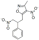 Isoxazole, 3-methyl-4-nitro-5-(3-nitro-2-phenylpropyl)- Structure,929719-03-9Structure