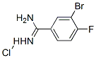 3-Bromo-4-fluoro-benzamidine hydrochloride Structure,929884-81-1Structure