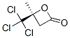 (S)-(-)-3-hydroxy-3-methyl-4,4,4-trichlorobutyric beta-lactone Structure,93206-60-1Structure