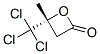 (R)-(+)-3-hydroxy-3-methyl-4,4,4-trichlorobutyric beta-lactone Structure,93239-42-0Structure