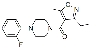 Methanone, (3-ethyl-5-methyl-4-isoxazolyl)[4-(2- fluorophenyl)-1-piperazinyl]- Structure,932813-53-1Structure