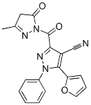 1H-pyrazole-4-carbonitrile, 3-[(4,5-dihydro-3-methyl-5-oxo-1h-pyrazol-1-yl)carbonyl]-5-(2-furanyl)-1-phenyl- Structure,933065-57-7Structure