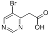 5-Bromo-4-pyrimidineacetic acid Structure,933721-19-8Structure