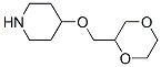 Piperidine, 4-(1,4-dioxan-2-ylmethoxy)- Structure,933758-49-7Structure