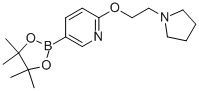 2-[2-(1-Pyrrolidinyl)ethoxy]-5-(4,4,5,5-tetramethyl-1,3,2-dioxaborolan-2-yl)-pyridine Structure,933986-99-3Structure