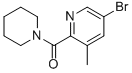 (5-Bromo-3-methylpyridin-2-yl)(piperidin-1-yl)methanone Structure,934000-34-7Structure