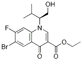 6-Bromo-1,4-dihydro-7-fluoro-1-[(1s)-1-(hydroxymethyl)-2-methylpropyl]-4-oxo-3-quinolinecarboxylic acid ethyl ester Structure,934161-50-9Structure