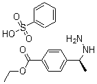 (S)-4-(1-hydrazinylethyl)benzoic acid ethyl ester benzenesulfonate Structure,934495-38-2Structure