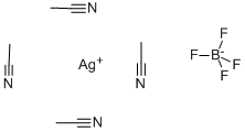 Tetrakis(acetonitrile)silver(i) tetrafluoroborate Structure,93556-88-8Structure