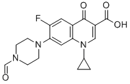 1-Cyclopropyl-6-fluoro-7-(4-formyl-1-piperazinyl)-4-oxo-1,4-dihydro-3-quinolinecarboxylic acid Structure,93594-39-9Structure