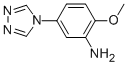 2-Methoxy-5-[1,2,4]triazol-4-yl-phenylamine Structure,936074-56-5Structure